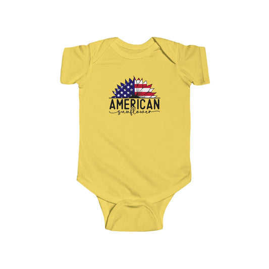 American Sunflower Girl's Infant Bodysuit